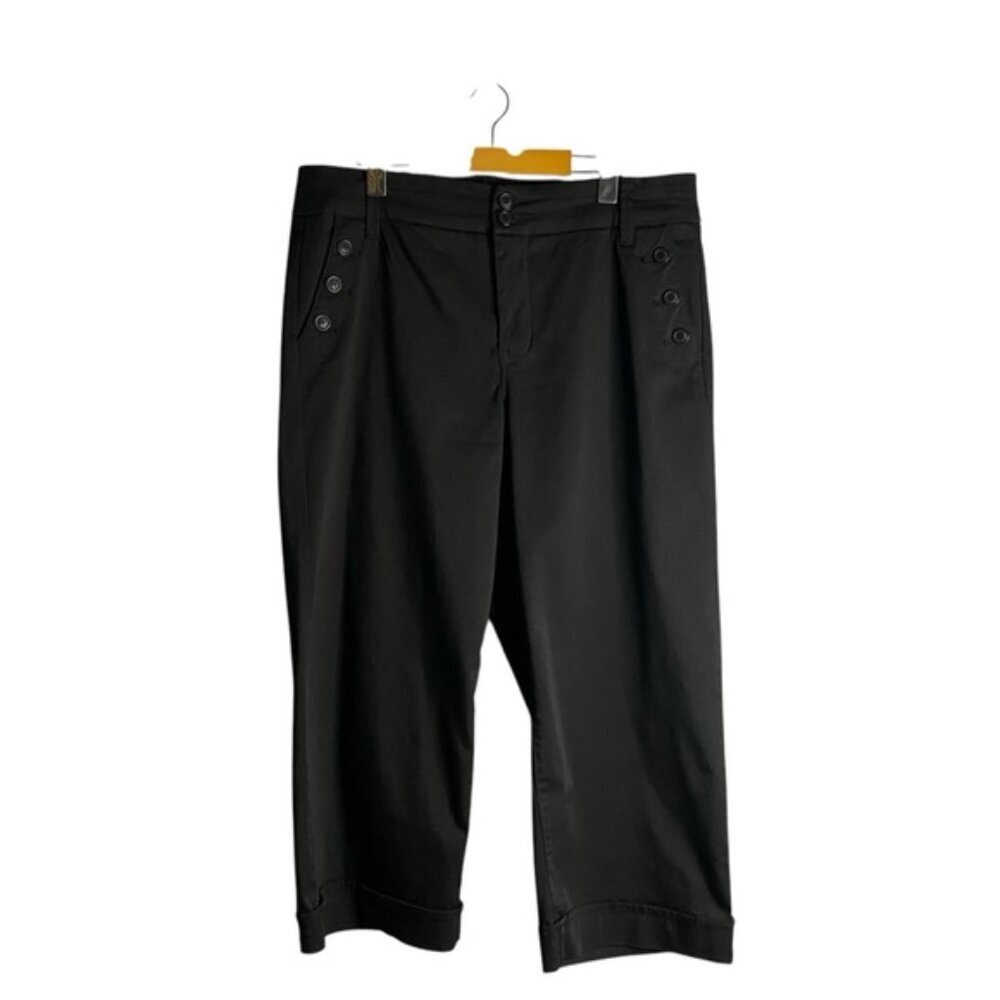 Melissa McCarthy Seven 7 Women's Black High Waisted Crop Pant